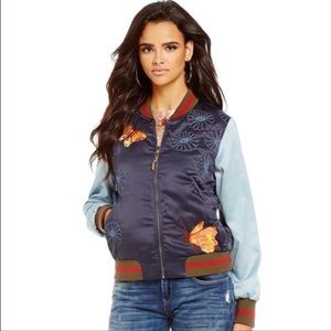 Chelsea & Violet | Embroidered Bomber Jacket NWT